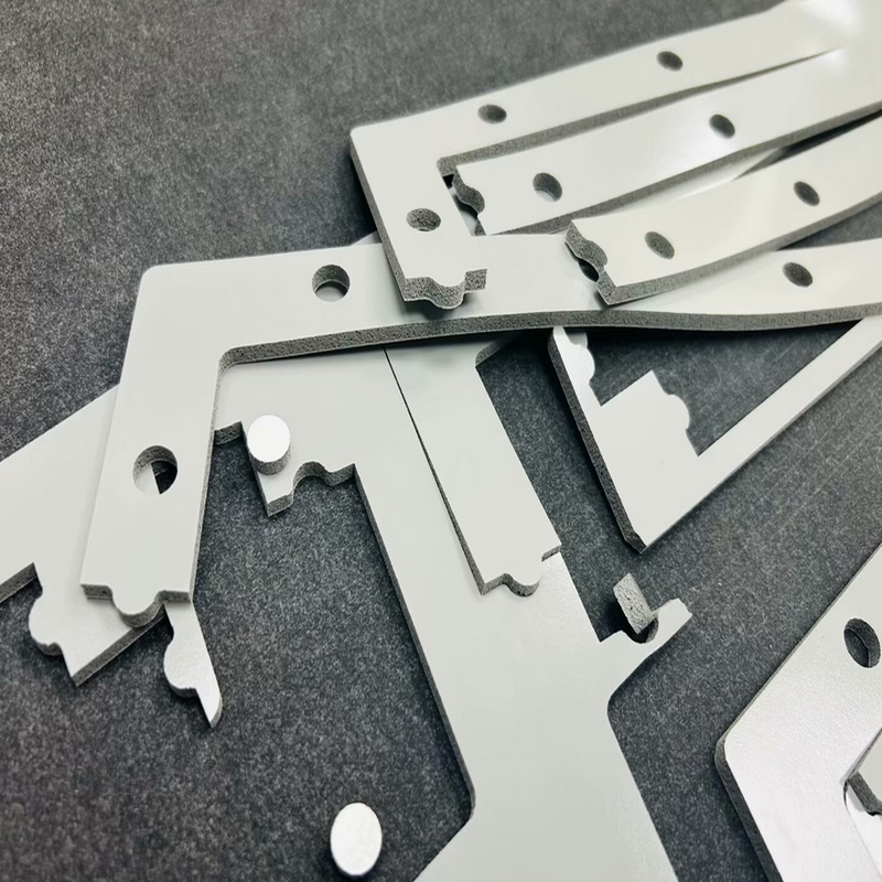 Silicone foam processing without thermal distortion