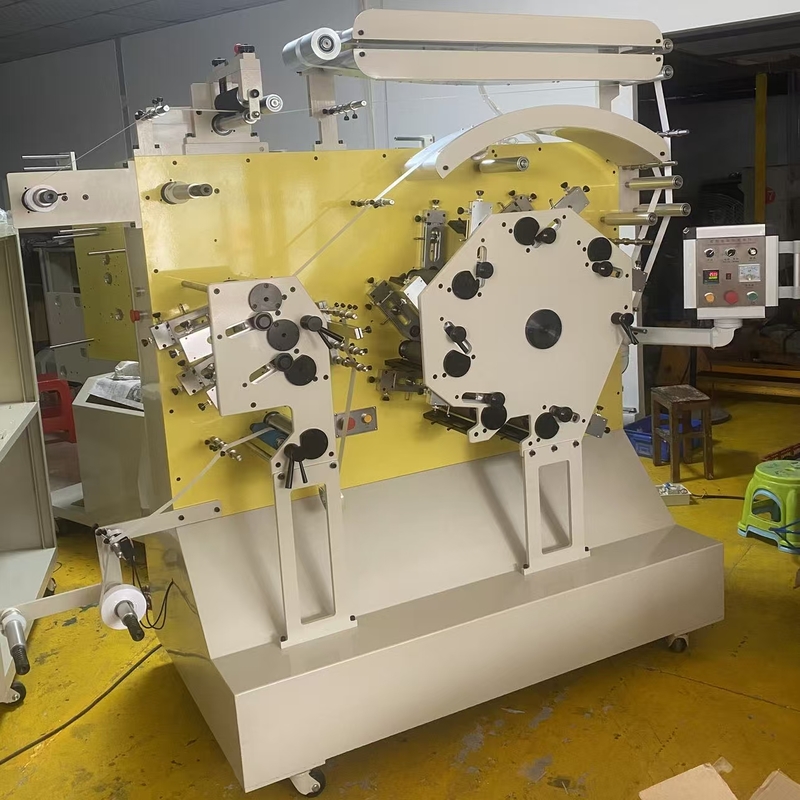 Vivid 6+2 Color Label Flexo Printing Machine operating at high speed