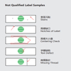 Single Side Label Visual Inspection System with AI